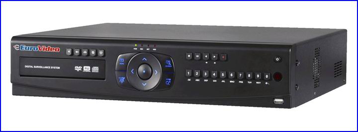 EUROVIDEO DVR - digitális videó rögzítő DVR - DVR megfigyelő rendszer