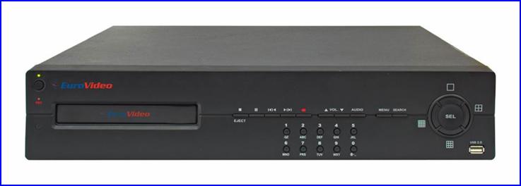 EUROVIDEO DVR - digitális videó rögzítő DVR - DVR megfigyelő rendszer
