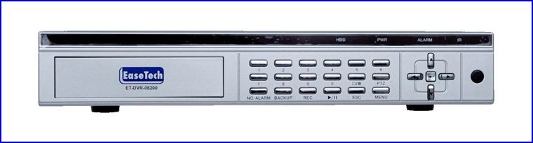 EASETECH ET-DVR-08200 digitális képrögzítő és kamera rendszer EASETECH ET-DVR-08200 digitális képrögzítő és kamera rendszer