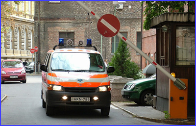DITEC automata soromp� a SOTE II-es sz�m� belklinika, Baross utcai kij�rat�n�l