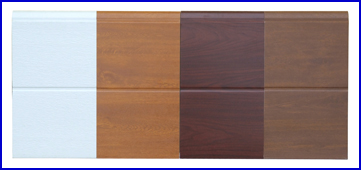 ECOTOR gar�zskapu - sz�les bord�s mint�zat feh�r sz�nben, faut�nzat� aranyt�lgy, mahag�ni �s di� kivitelben