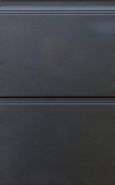 RAL 7016 szürke, szélesbordás mintázatú, polygrain felületű, ECOTOR garázskapu
