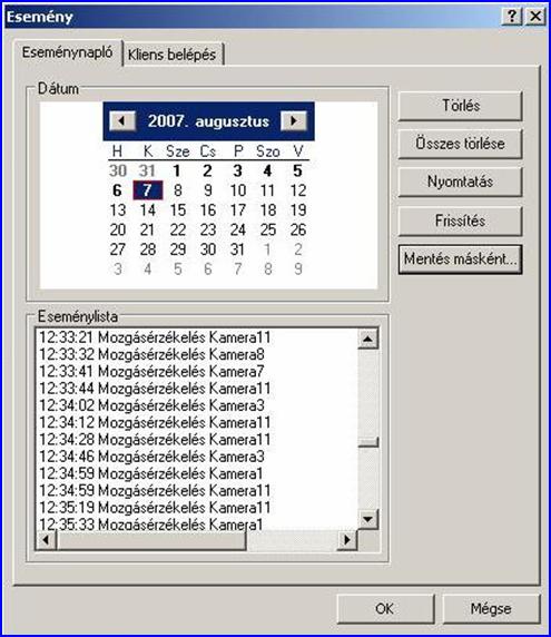 EuroVideo megfigyel� rendszer