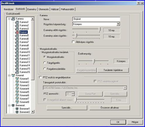 EuroVideo megfigyel� rendszer
