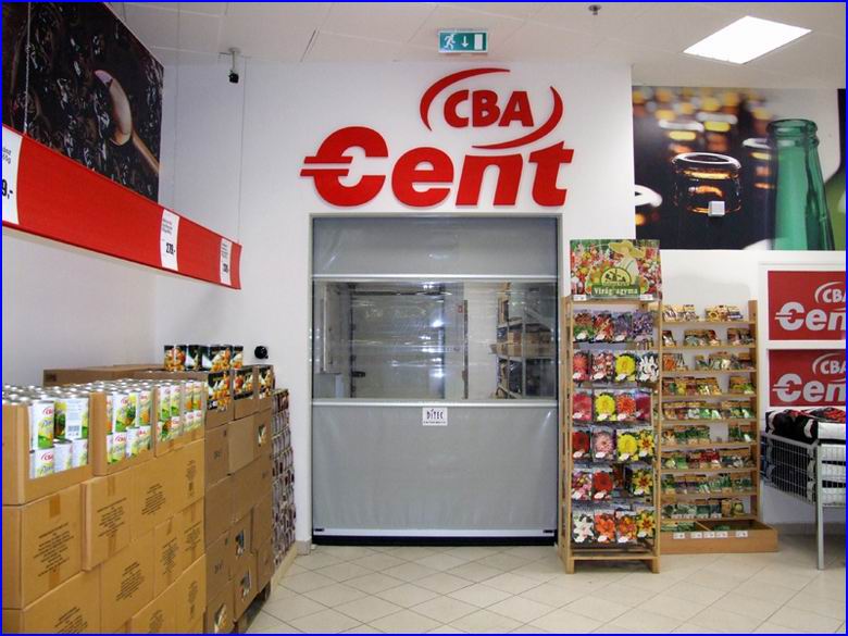 Ipari gyorskapu referencia - CBA �ruh�z - Csepel Plaza