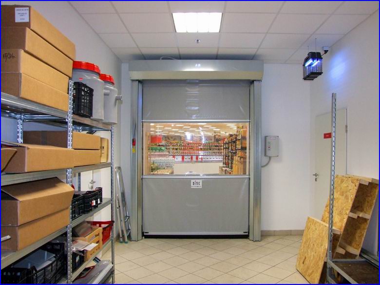 Ipari gyorskapu referencia - CBA �ruh�z - Csepel Plaza