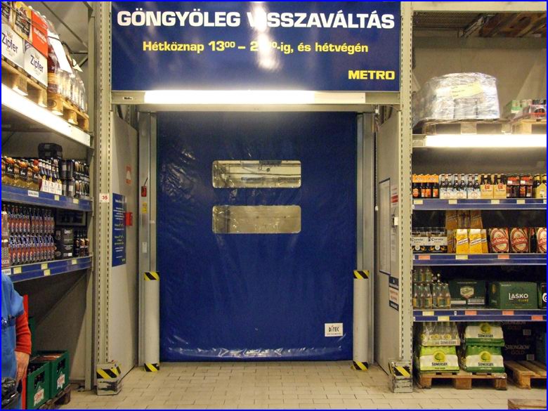 Ipari gyorskapu referencia - Metro �ruh�z Buda�rs