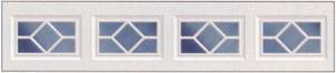 Waterford mintázatú garázskapu ablak