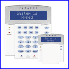 PARADOX riaszt rendszer K32 LCD kezel