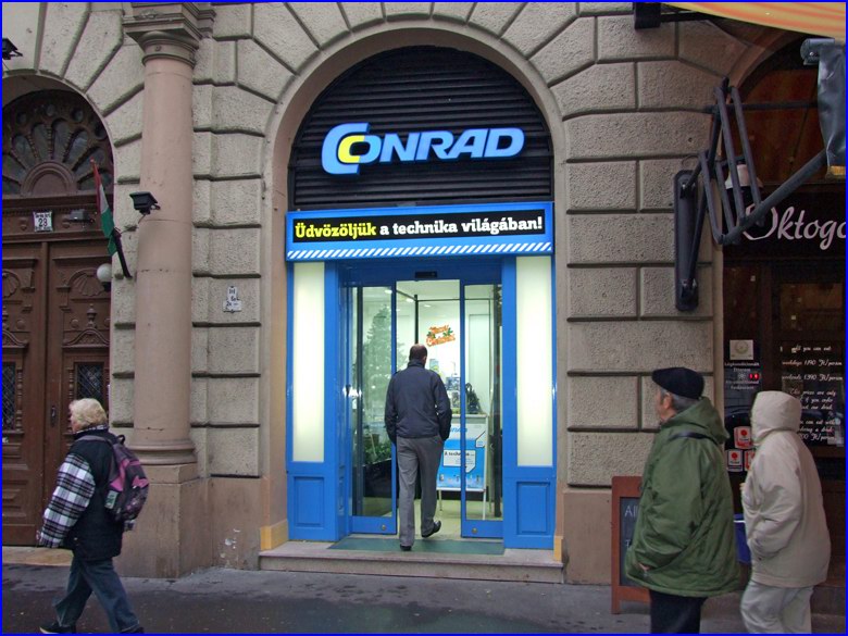 DITEC automata ajt� a Conrad Electronic szak�zlet�ben